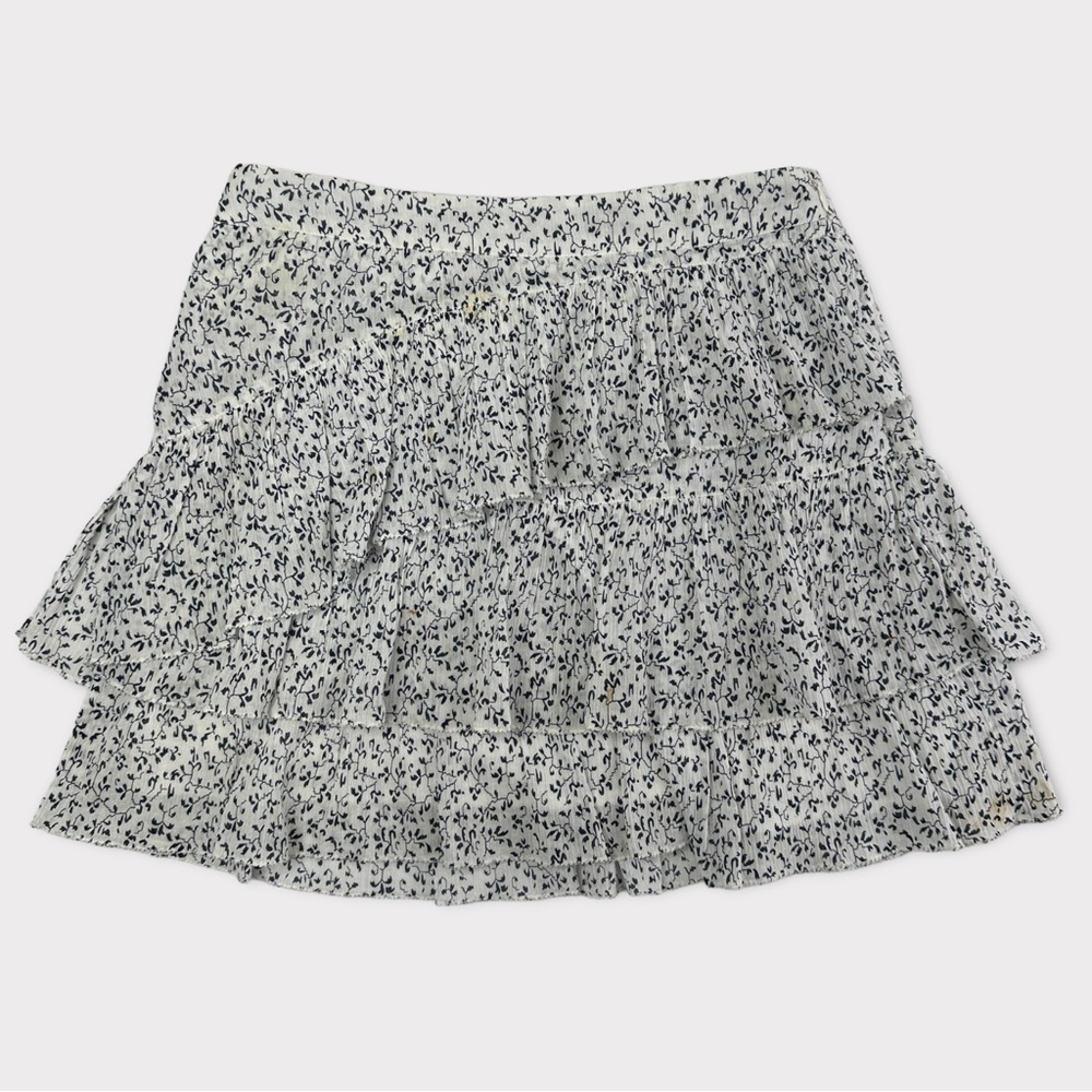 Ulla Johnson Blue and White Floral Skirt